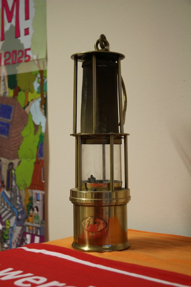 Grubenlampe, erhalten am 24.12.1996 auf Lohberg-Osterfeld